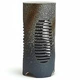 藍古 R-006 信楽焼ガーデンライトLED照明付 庭園陶器ライト サイズ:直径200㎜ x高さ450㎜