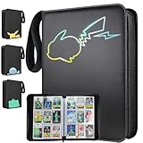 REDICE カードファイル スターカード 【正規品900枚】9つのポケット 人気 防水 新PU素材 おしゃれ カードファイル 野球カード カード収納 (900枚, ブラック-A1)