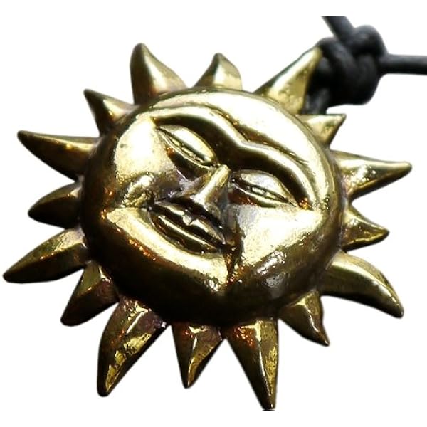 Amazon | [世界のアクセサリー カルメロ] メキシコ マヤ文明 太陽と月
