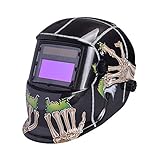 Nuzamasソーラーパワードオートダークニング溶接ヘルメットマスクアークティグミグ溶接フェイスプロテクションシェード範囲を調整したプラズマ切断DIN4 / 9-13 UV / IV保護DIN16