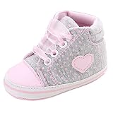 SOBABY 女の子 ベビーフィート スニーカー ベビーシューズ トレーニングシューズ ファーストシューズ ルームシューズ (S/0-6ヶ月, グレー)