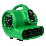XPOWER P-430AT 1/3 HP Air Mover Carpet Dryer Blower Fan with Timer & Dual Power Outlets by XPOWER