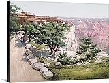 The Henry Fordプレミアムシックラップキャンバス壁アート印刷題名ホテルEl Tovarグランドキャニオンアリゾナ州のビンテージ写真 40" x 30" ah0200-0061_24_40x