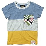《初夏盛夏対応》BAROCK(バロック) 切り替天竺半袖Tシャツ 100cm /ネイビー NO.F-574115
