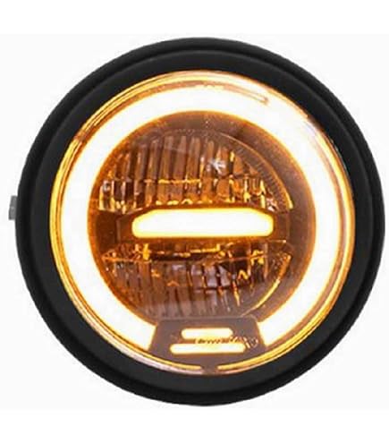 Amazon | バイク 汎用 LEDヘッドライト イカリング デイライト