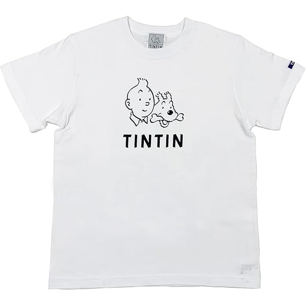 TINTIN イラスト 半袖Tシャツ ホワイト XXS T-shirt « Tintin face » white - Accueil | BOUTIQUE.TINTIN