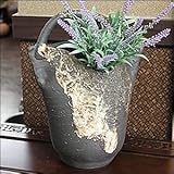 信楽焼　さつき 花瓶【ha-0173】　花瓶　花器　一輪挿し　花入　しがらき焼　陶器　焼き物　壷　インテリア　おしゃれ　オシャレ