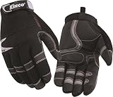 Kinco 2041 KincoPro Unlined General Medium Duty Synthetic Leather Glove with Black Back, Work, X-Lar
