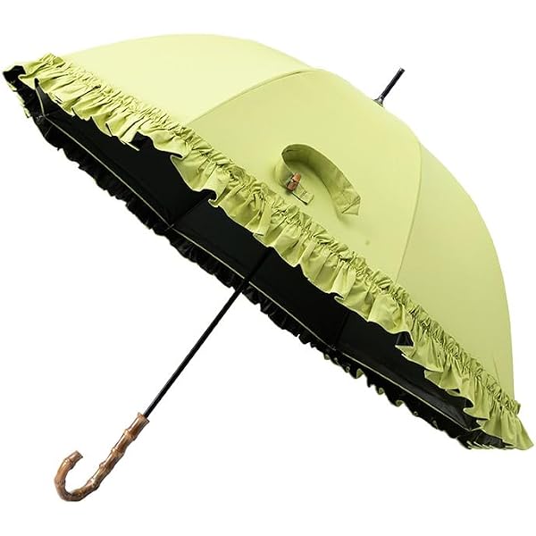 Amazon | サンバリア 100 折りたたみ 日傘 2段折 フリル | 折りたたみ