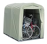 南栄工業 サイクルハウス パイプ径19.1mm 前後幕付き オリーブグリーンSH2-OG