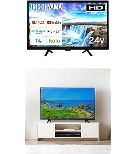 Amazon | アイリスオーヤマ 新生活セット2点セット Google液晶TV 24 