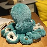 YQkasj タコ型 ぬいぐるみ 水中アニマル かわいい かわいい インテリア 飾り抱き枕 グリーン やわらかい 手触り 気持ちいい クリスマス 90cm プレゼント ぬいぐるみ 抱き枕 タコ ぬいぐるみ リアル 動物 おもちゃプレゼント