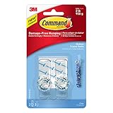 Command Crystal Hook, Clear, Medium, 2-Hook (17095CLR-ES) [並行輸入品]