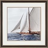 Paragon Decor Sailing South Framed壁アート 1"D x 39"W x 39"H ブラウン 3403