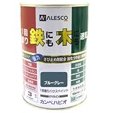 カンペハピオ 1回塗りハウスペイント ブルーグレー 0.5L
