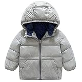 [スゴフィ]SGFY　コート 長袖 フード付き子供服 男の子 女の子 ボーイズ ガールズ かわいい 秋 冬 ベビー服 キッズ服 カラフル 犬 ワンちゃん 刺繍 3色 (100, グレー)