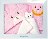 ミキハウスファースト バスポンチョセット ピンク 40-3802-508