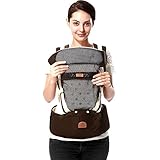 CUTEBABY単肩 　両肩　　抱っこひも　　スリング　　腰の椅子　　多機能　　赤ちゃん背袋　　四季用可 (カーキ色)