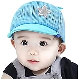 【SEBLES】ベビー 帽子 子供 赤ちゃん 夏 メッシュ 星 8ヶ月〜2歳半 47〜51cm ブルー ワンサイズ