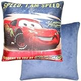 Disney Cars Microbead Square Pillow - 13" Blue [並行輸入品]