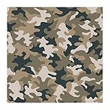 York Wallcoverings BT2982 Camouflage Design Wallpaper, Hunter Green/Black Onyby/Warm Beige/Winter Wh