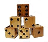 Sandbox Toys Yard Dice, Whitewood, Set of 6 [並行輸入品]