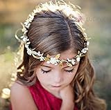 mullsan 5ピースベビーリーフフラワーヘッドバンドヘアバンドリボンカチューシャ写真