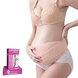 妊婦帯（Diggold）ダブルベルトでしっかりフィット 妊婦用サポーター 腹帯 産後骨盤ベルト 骨盤矯正 マタニティガードル フリーサイズ 簡単装着 柔らか 通気性良 産前 産後 (肌の色)