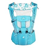 [ドリーマー]　抱っこひも　おんぶ紐　ベビー　ヒップシート付き　マタニティ用品　6way　オールシーズン　通気性抜群　軽量　メッシュ　頭当て付き　反射素材で安全性高い　ダブルバックル　レッド　ブルー　