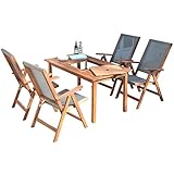 山善(YAMAZEN) ガーデンマスター BBQテーブル＆チェア(5点セット) MFT-225BBQ/FT-259DN(GY) グレー