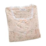FEVON　マタニティ　パジャマ　長袖　前開き　上下セット　ロングパンツ　ルームウェア　レディース　綿100%　2重ガーゼ　おしゃれ　花柄　授乳服　授乳口付き　部屋着　産前　産後　入院　便利服　春　夏
