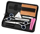(トレテゾーリ)tre tesori 散髪用 はさみ 子供 美容師 ヘアカット おうち美容室 ６点 セット 収納ケース付き