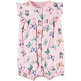 カーターズ Carter's/ スナップアップバタフライロンパース ピンク ロンパース半袖 9ヶ月【並行輸入】