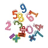 xilalu Baby Toy 15pcs冷蔵庫マグネット初期学習教育数学玩具木製