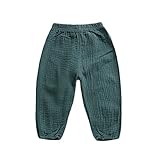 Karchi ベビー服 子ども服 子供の秋パンツ 無地 ローグパンツ 可愛い 綿長いパンツ 女の子 男の子兼用 出産祝い プレゼント (100, グリーン)