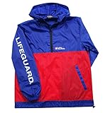 LIFEGUARD ナイロンパーカー ネイビー/レッド LW-02