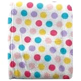 Luvable Friends Dot Print Coral Fleece Blanket, Pink , size 30 X 36 by Luvable Friends