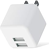 エレコム(ELECOM) USB コンセント 充電器 合計12W USB-A×2 【 iPhone ( iPhone13シリーズ対応 ) / Android / タブレット 対応 】 キューブ型 ホワイト MPA-ACU11WH