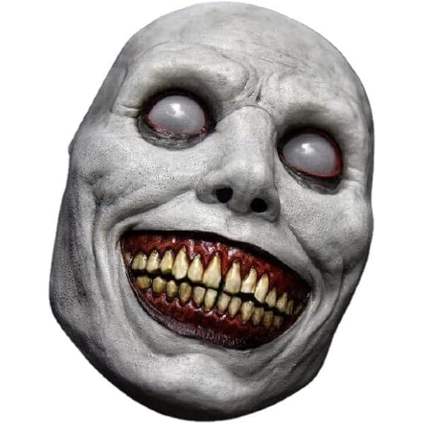 Amazon.co.jp: ハロウィーン ホラー ラバー 顔カバー笑う悪魔の悪怖い