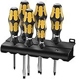 Wera 932/6 Kraftform Plus Screwdriver Set and Rack, 6-Pieces [並行輸入品]