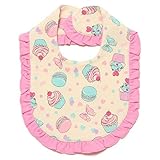 スイーツ柄フリルつきスタイ アイボリー F