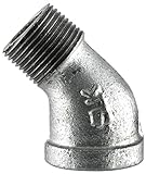 Ldr 311 se45 – 38 45度亜鉛メッキStreet Elbow、3 / 8インチ