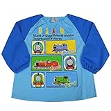 キッズ スモック 男の子 綿100% きかんしゃトーマス ジェームス パーシー お砂場 給食 お弁当 735tm 120cm ブルー