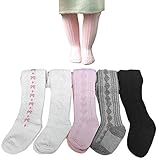 gellwhu 5 - Pack 1 – 4歳ベビートドラーガールズレギンス幼児コットンタイツストッキング