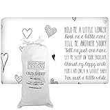 Little Baby Quote Fitted Crib Sheet by Ocean Drop Designs - Soft Jersey Sheet with Original Designs 