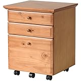 ライフスタイリングショップ サイドワゴン チェスト キャスター付 幅46×奥行41 ライトブラウン LS-667PLB