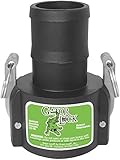 Green Leaf GLP 150 C NL Series Polypropylene Gator Lock Cam Lever Coupling, Non-Locking, 1 1/2" Fema