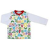 はらぺこあおむし 天竺 カラフル英字 長袖Tシャツ THE WORLD OF ERIC CARLE fo-eh3557-eh9105 100cm オフホワイト