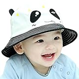 (よキーよ)Yokeeyoベビー用ハット　盆帽 フィッシャーマンハット　可愛い耳付き　赤ちゃんキャップ　クマの模様　女の子 男の子　男女通用　紫外線 UVカット 日よけ止め 日焼け防止　多色