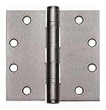 Stanley fbb179 4.5インチx 4.5インチ(ボックスof 3-hinges )ボール軸受ヒンジ26d-satinクローム仕上げ